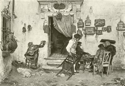 A loja de Figaro (gravura) de English School