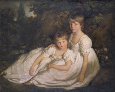 As Irmãs, c.1800 (óleo sobre tela) de English School