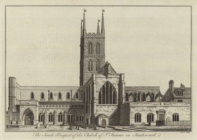 A perspectiva sul da Igreja de São Salvador em Southwark de English School