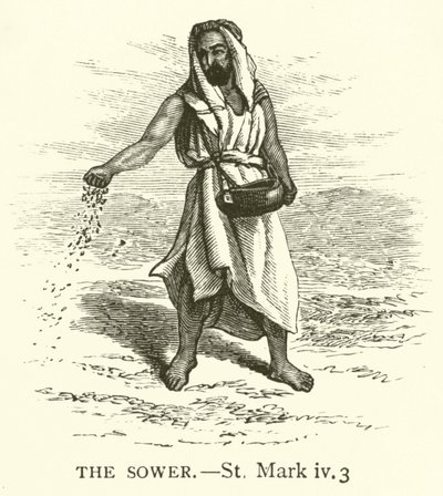 O Semeador, St Mark, iv, 3 (gravura) de English School