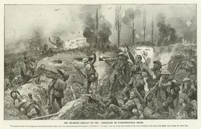 A Exploração Esplêndida dos Canadenses na Cordilheira Passchendaele, Primeira Guerra Mundial de English School