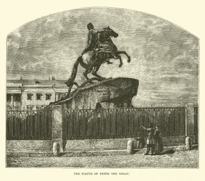 A estátua de Pedro, o grande de English School