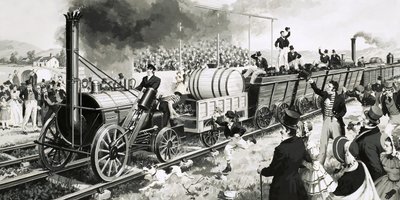 A história do Steam: Trens em teste. Foguete de Stephenson de English School