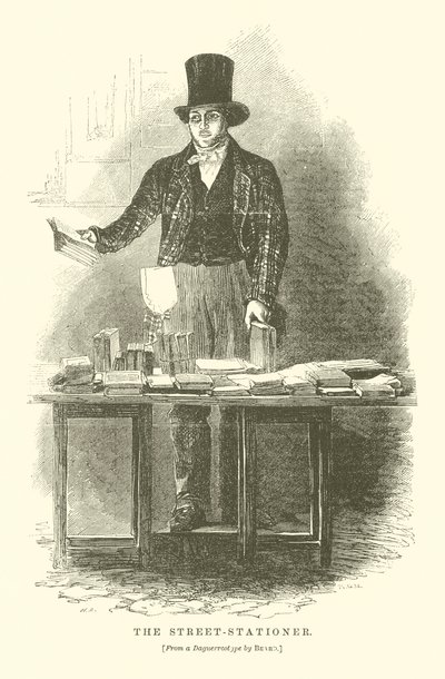 O estaccionista de rua (gravura) de English School