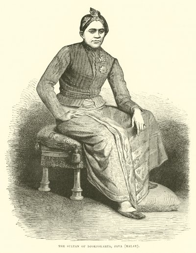 O Sultão de Djokjokarta, Java, malaio de English School