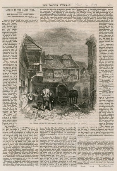 O Tabard Inn, em Southwark de English School