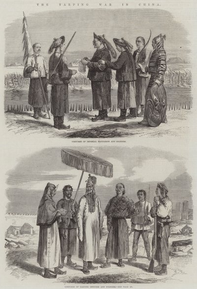 A Guerra da Taeping na China (gravura) de English School