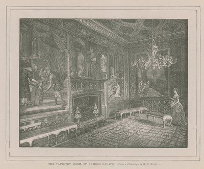 O quarto da tapeçaria no palácio de St Jamess de English School