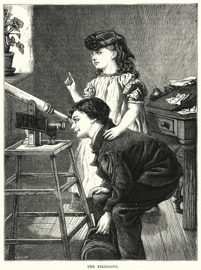 O Telescópio (gravura) de English School