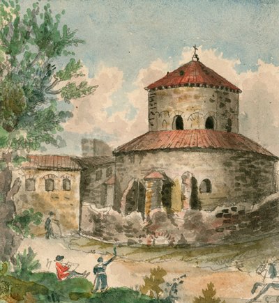 A igreja do templo (wc no papel) de English School