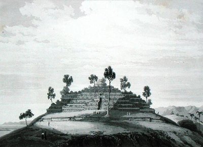 O Templo de Boro Bodo no distrito de Boro em Kedu, de 