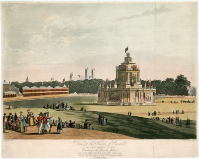 O Templo da Concórdia criado para a Paz de 1814 de English School
