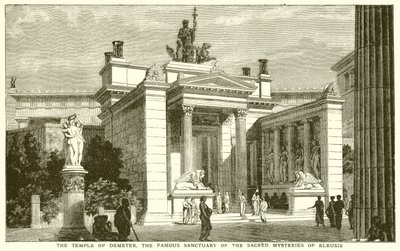 O templo de Demeter, o famoso santuário de mistérios sagrados de Eleusis de English School