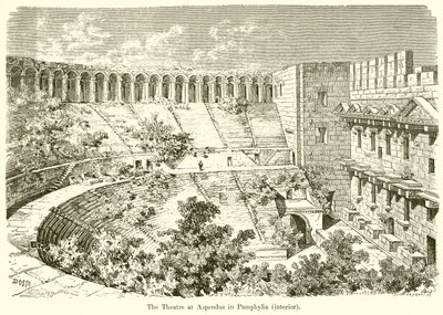 O Teatro de Aspendus na Panfília (interior) de English School