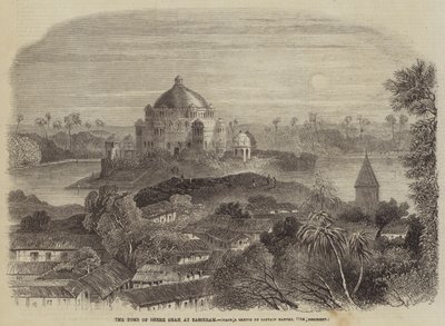 A Tumba de Shere Shah em Sasseram (gravura) de English School