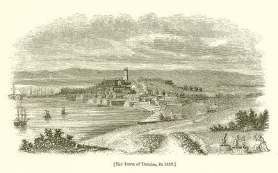 A cidade de Dundee, em 1650 de English School