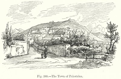 A cidade de Palestrina (gravura) de English School