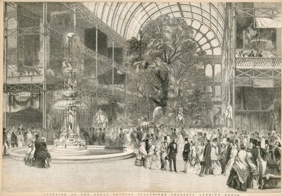 O Transept, Olhando Norte, Grande Exposição, 1851 de English School