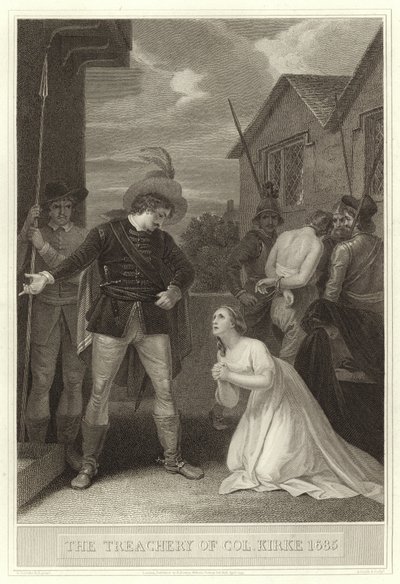 A traição de Col Kirke 1685 de English School