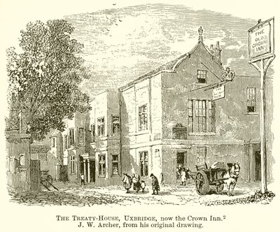 A Casa do Tratado, em Uxbridge, agora a Crown Inn de English School
