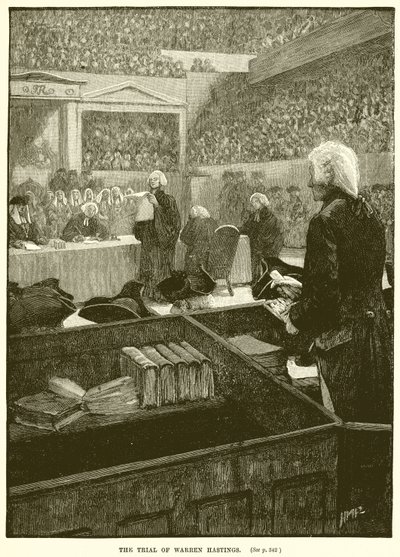 O Julgamento de Warren Hastings de English School
