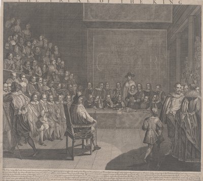 O Julgamento do Rei Carlos I (gravura) de English School