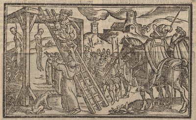 A Árvore Tripla em Tyburn (gravura) de English School