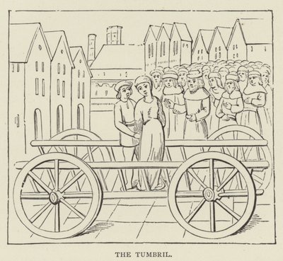 A Tumbril (gravura) de English School