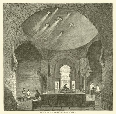 The Turkish Bath, Jermyn Street (gravura) de English School