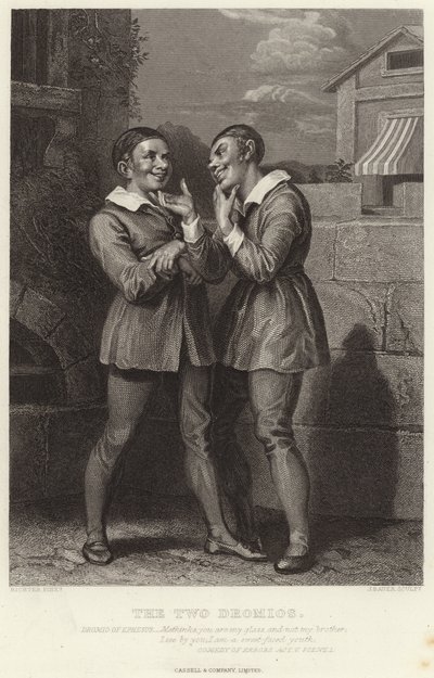 Os dois Dromios, Comédia de Erros, Ato V, Cena I de English School