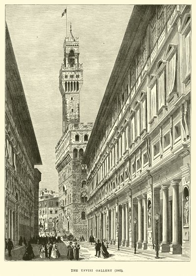 Galeria Uffizi, 1865 de English School