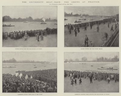 The University Boat-Race, the Crews at Practice (gravura) de English School