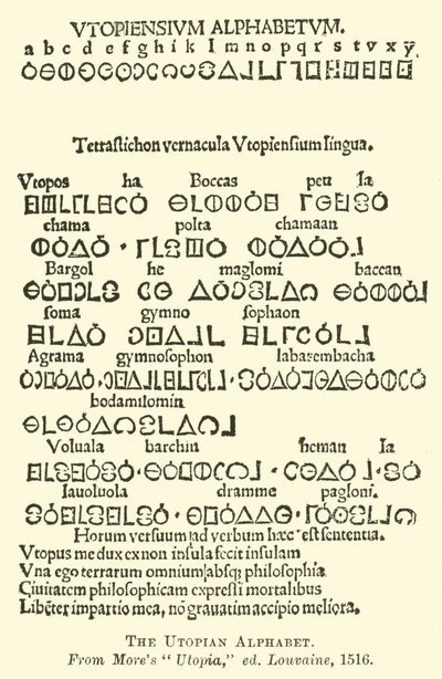O alfabeto utópico de English School