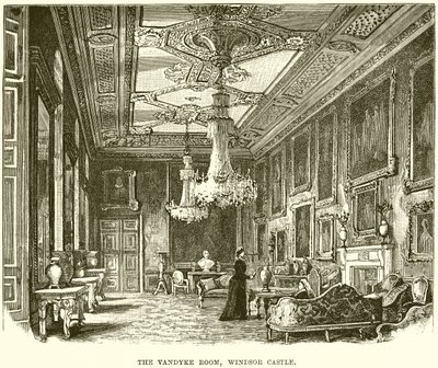 A Sala Vandyke, Castelo de Windsor de English School