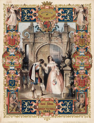 O álbum vocal de sua majestade mais graciosa Rainha Victoria 1842 de English School