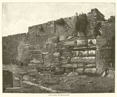 O Muro de Jerusalém (gravura) de English School