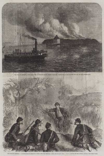 A Guerra na América (gravura) de English School