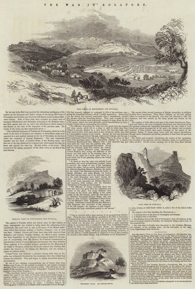 A Guerra em Kolapore (gravura) de English School