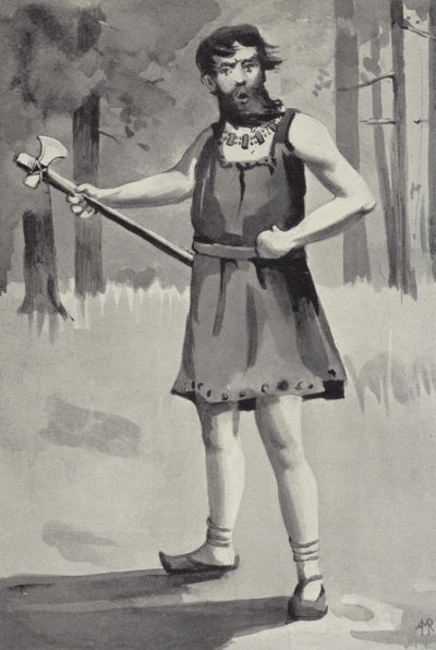 O Chefe Guerreiro (litho) de English School