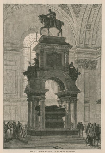 O monumento de Wellington na Catedral de St Pauls de English School