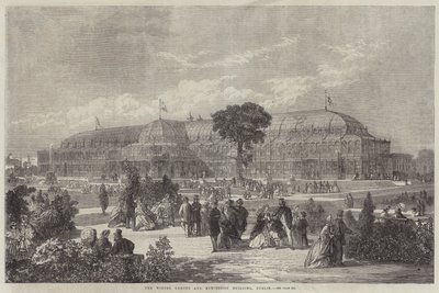 The Winter Garden and Exhibition Building, Dublin (gravura) de English School