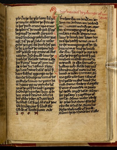 O Wohunge de ure Lauerd, Cotton MS Titus D XVIII, f.127r de English School