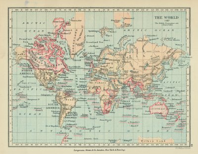 O Mundo (litografia a cores) de English School
