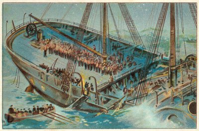 O Naufrágio do "Birkenhead" (chromolitho) de English School