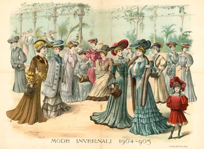 The Young Ladies Journal: Mode Invernali, 1904-05 de English School