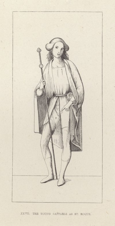 O jovem Rafael como São Roque de English School