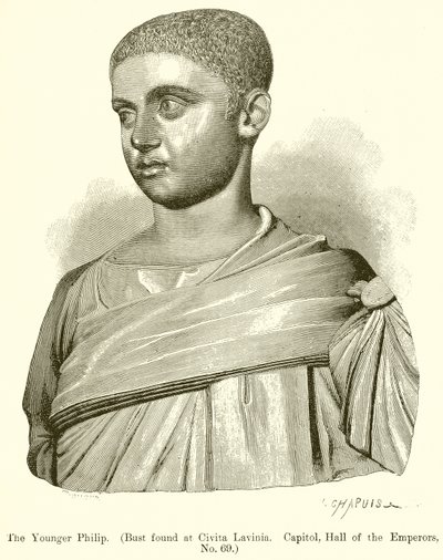 O filhote mais novo. (Busto encontrado em Civita Lavinia. Capitólio, Salão dos Imperadores, nº 69) de English School