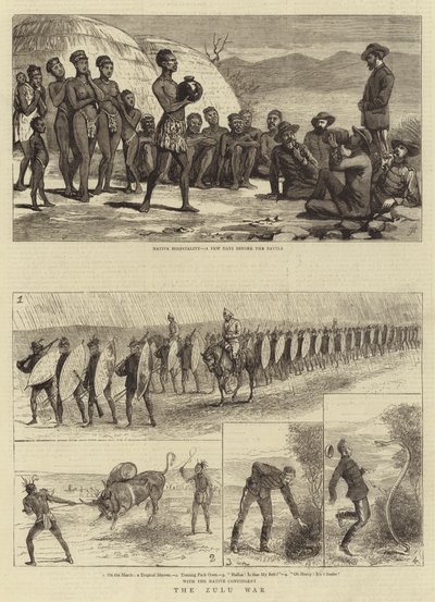 A Guerra Zulu (gravura) de English School