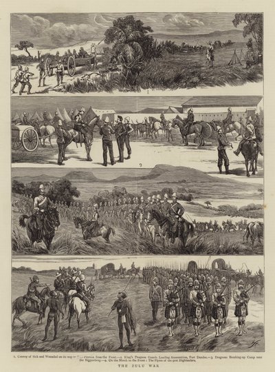 A Guerra Zulu (gravura) de English School