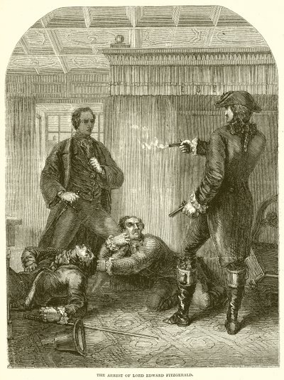 A prisão de Lord Edward Fitzgerald de English School